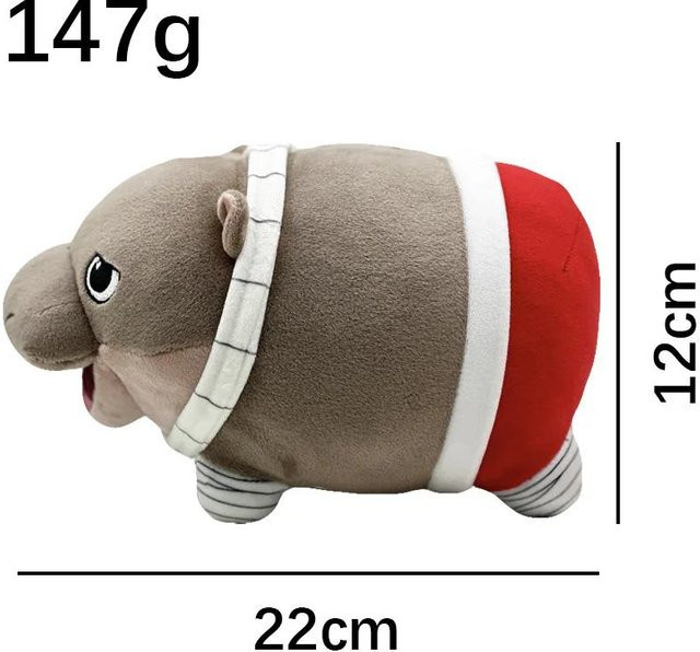 Yiran toy Nilpferd Plüschtier, Puppe, Braun - Bild 1