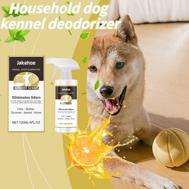 JAKEHOE Geruchsreiniger und Lufterfrischer für Hundehütten, Haustierkäfige und Betten, 120 ml - Bild 1