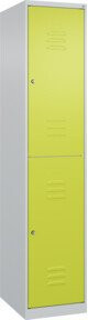 C+P Doppelstock-Spind Classic PLUS mit 1 Abteil, Zylinderschloss und Kleiderstange, H x B x T: 185 x 40 x 50 cm - Bild 1