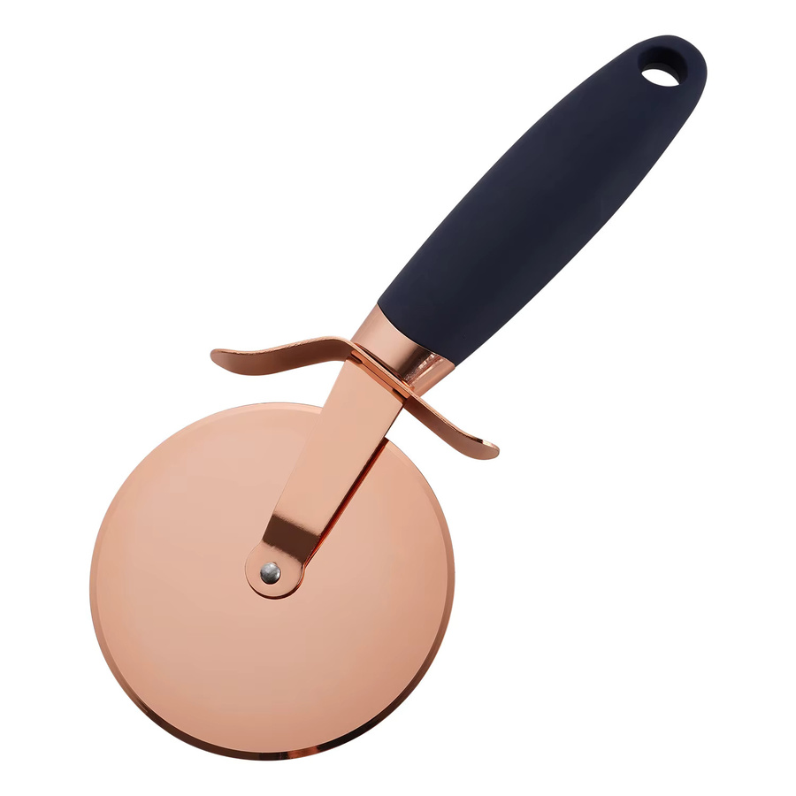 PDQ Pizzaschneiderrad aus Edelstahl mit rutschfestem Griff in Roségold - Bild 3