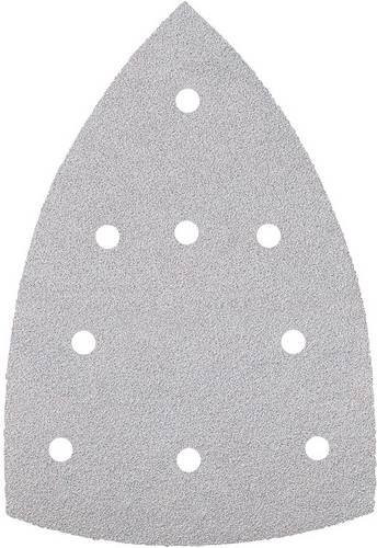 Metabo Haftschleifblätter für Holz und Farbe, Körnung P 240, 9 Löcher, Kletthaftung, Grau, B: 150 mm, H: 100 mm - Bild 1