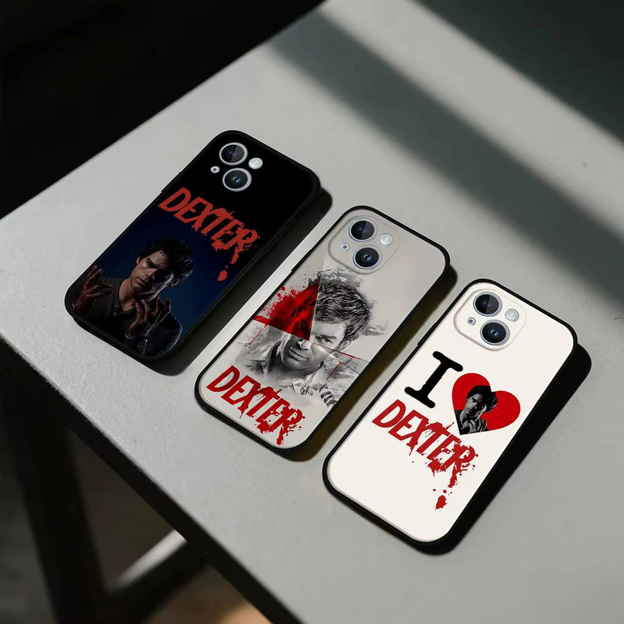 Schwarze Handyhülle I Love Dexter Edit passend für Apple iPhone 17, 16, 15, 14, 13, 11 Pro Max, Plus, X, Xr, Xs Max und 13 Mini - Bild 2