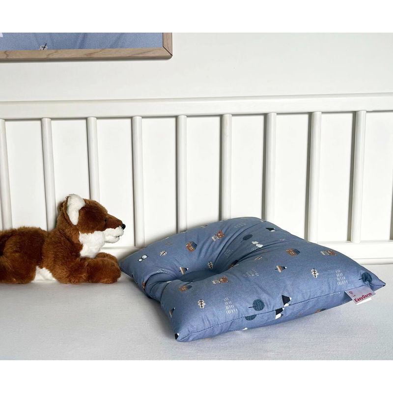 Babydorm EasyDorm Kopfkissen für Babys in Blau, Gr. I, mit Polyester-Watte und Baumwolle, waschbar bei 30°C - Bild 3