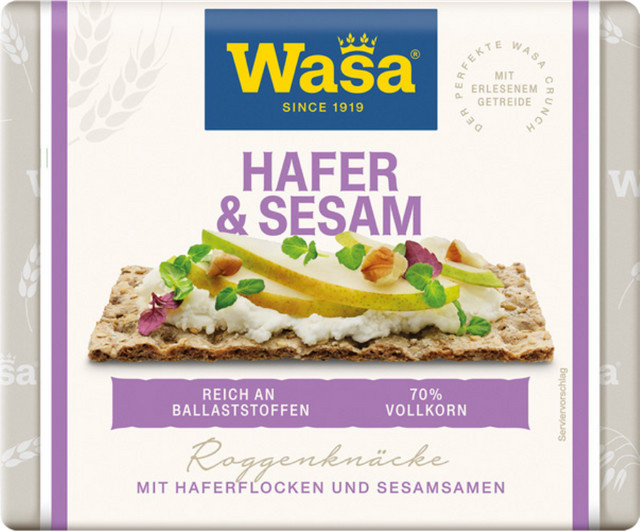 Wasa Roggen Knäckebrot Hafer & Sesam 230 g - Bild 1
