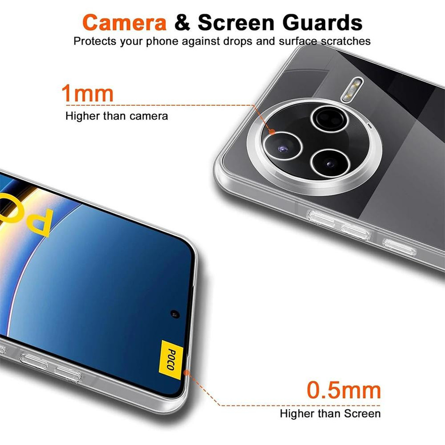 Xiaomi Poco F7 Ultra Transparente Handyhülle aus weichem TPU - Bild 3
