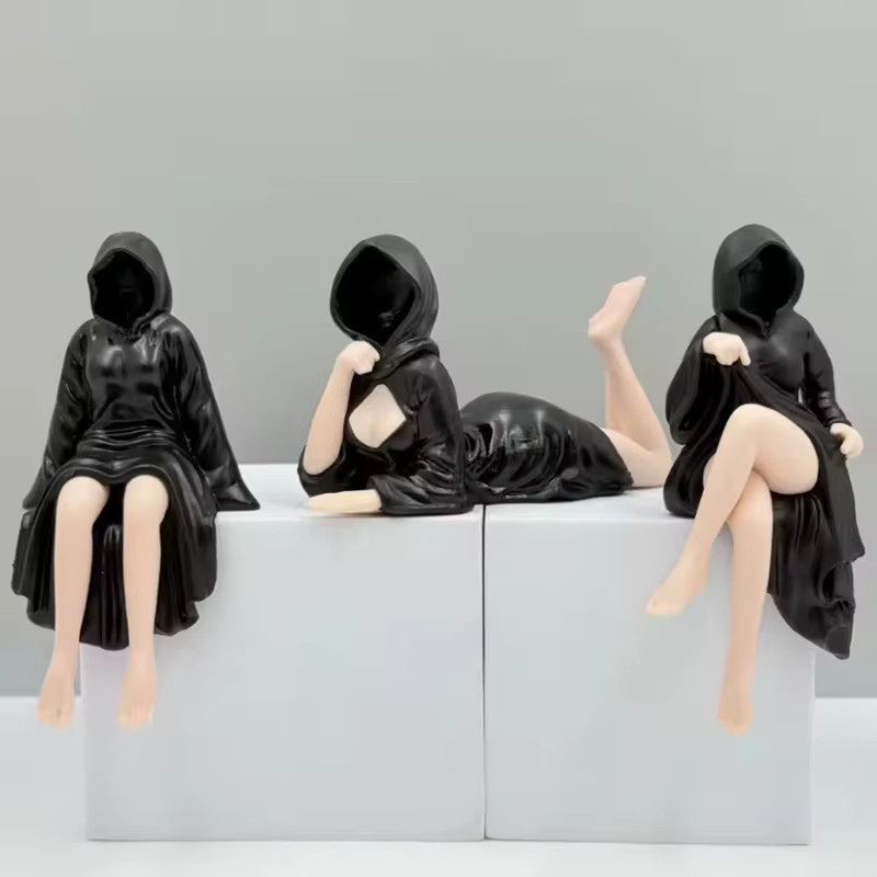 hot3D Mysterious Halloween Statue, Gothic Black-roben Königin Figur, Skulptur - Bild 2
