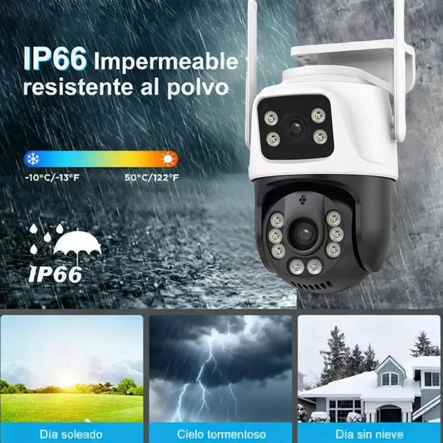 Overscam 4K 8MP Dual-Objektiv PTZ Wireless IP-Kamera für den Außenbereich in Weiß mit Bewegungserkennung und Onvif XMEye ICSee Unterstützung - Bild 4