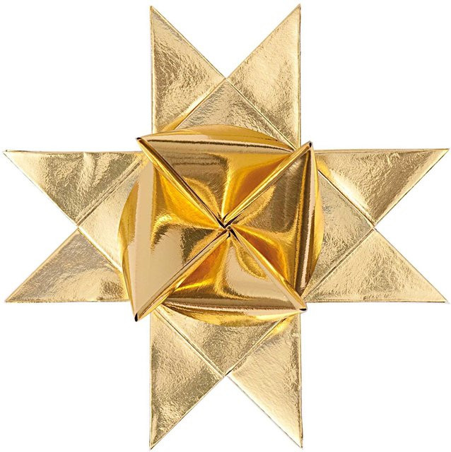 Rico Design Paper Poetry Fröbelstreifen Gold XS, 80 Stück, Breite: 1 cm, Länge: 35 cm - Bild 1