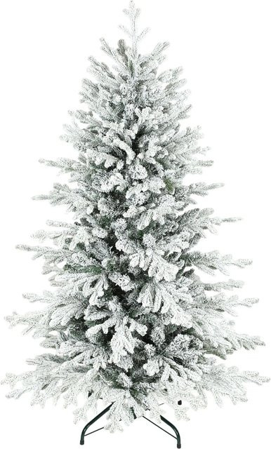 HOMCOM Weihnachtsbaum in Kiefernbaumform aus Kunststoff und Metall, Grün, H x B x T: 150 x 93 x 93 cm - Bild 1