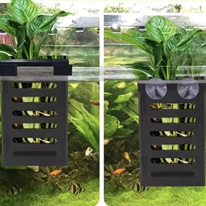 WHPHous Hängender Aquarium-Pflanzenhalter in Schwarz aus Kunststoff für Aquascape-Dekorationen - Bild 2