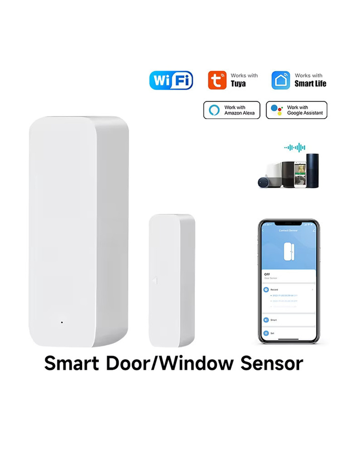 Tuya WiFi Türsensor und Fenster-Einbruchmelder in Weiß für Smart Life APP zur Fernsteuerung - Bild 6
