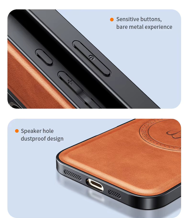 Magnetische Leder-Standhülle für OnePlus 15R 15 13T Nord 5 4 5G in Grün mit Magsafe-Unterstützung und Kameraschutz - Bild 3
