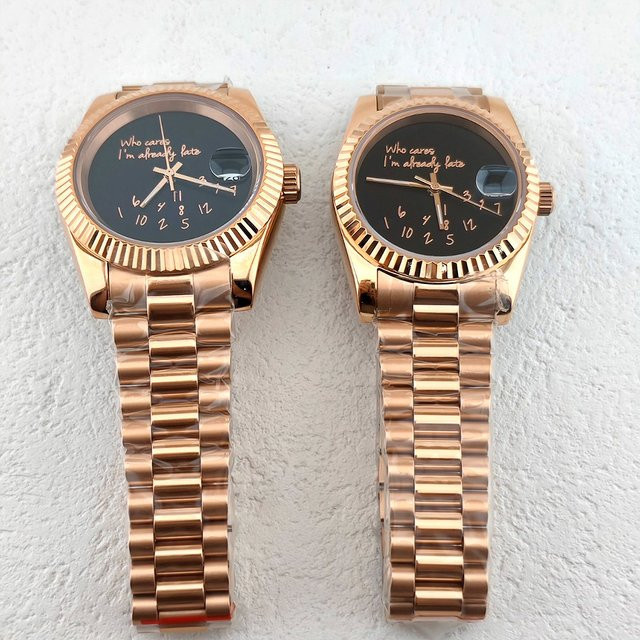 OUMASHI Armbanduhr Automatik, Edelstahl, Roségold, 36 mm, Herren - Bild 1
