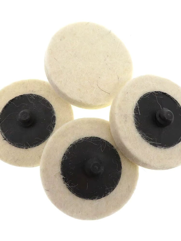 VIBRATITE Wollfilz-Polierscheiben rund mit 1/4 Zoll Schaft, Durchmesser: 50 mm - Bild 5