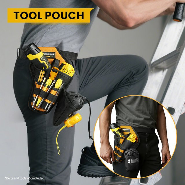 WINHUNT Werkzeugtasche mit Bohrerhalter, Schlagschrauberhalter und Bit-Tasche in robuster Ausführung für deinen Werkzeuggürtel - Bild 1