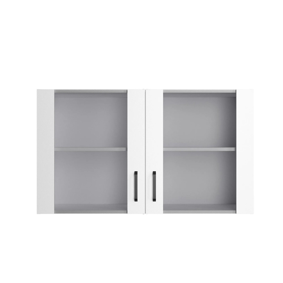 OPTIFIT Küchen-Hängeschrank Bonn214 in Weiß mit Glastüren, B/T/H: 100 x 34,6 x 57,6 cm - Bild 2
