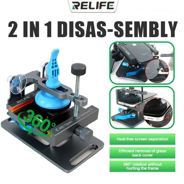 Relife RL-601S plus 2 in 1 Universal-Reparaturvorrichtung zur hitzefreien Demontage und Trennung der Bildschirm-Rückseiten-Abdeckung mit 360 Grad Rotation - Bild 1