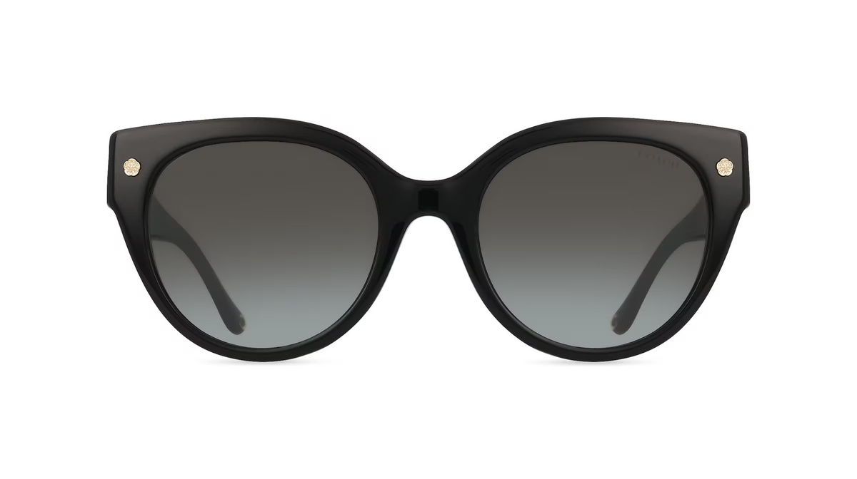Coach 0HC8393U Sonnenbrille Damen, Vollrand, Rund, Acetat, schwarz - Bild 1