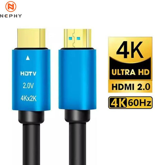 Nephy HDMI 2.0 Kabel in Blau für 4K 60Hz mit HDR und High-Speed Ethernet für PS4, PS3, Xbox und Fire TV Stick - Bild 1