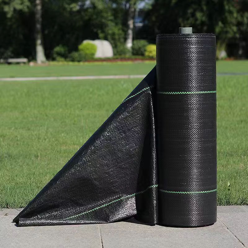 Rutschfeste Unkrautbekämpfungsmatte als Pflanzenschutzhülle in Schwarz, B/T: 60 x 60 cm - Bild 4