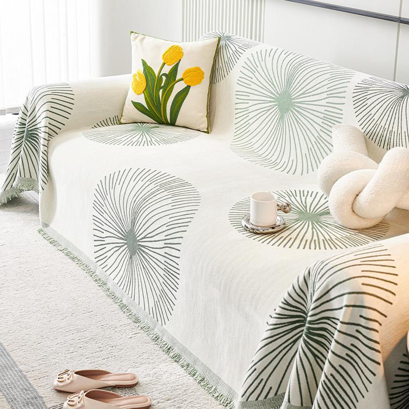Chenille Sofa Überwurf für alle vier Jahreszeiten, rutschfestes Sofabezug-Tuch, B/B: 180 x 130 cm - Bild 3
