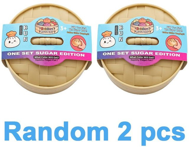 Binchi Outdoor Equipment Mini-Knödel-Squishies, Buntes Brötchen-Spielzeug, Stressabbau-Fidget-Spielzeug - Bild 1