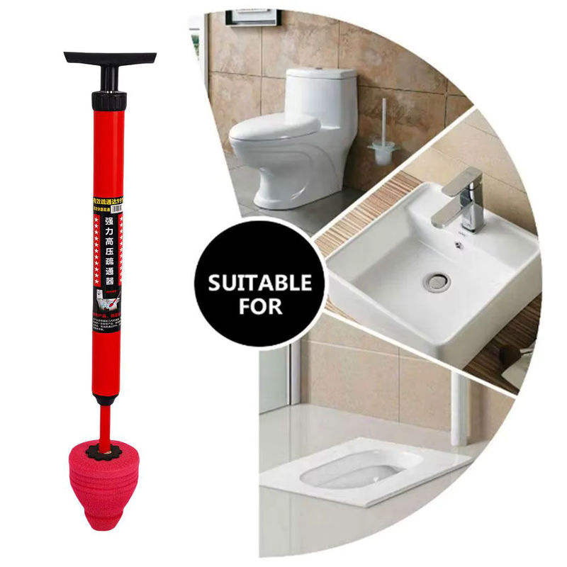 Toilettenentstopfungsgerät in Rot zur Reinigung verstopfter Abflussrohre und Toiletten - Bild 2