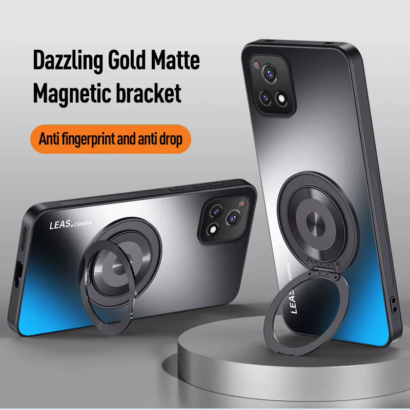 Magnetische MagSafe Schutzhülle mit Ring-Ständer und Objektivschutz für Vivo Y29s Y29 Y39 X200S X200 Pro Mini Ultra in Weiß - Bild 6