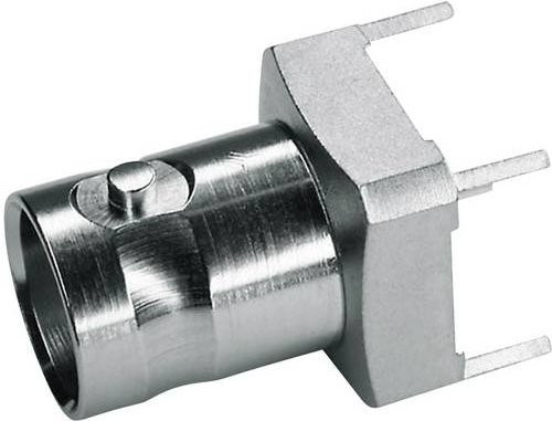 Telegärtner BNC-Steckverbinder Buchse vertikaler Einbau 50 Ohm in Silber - Bild 1