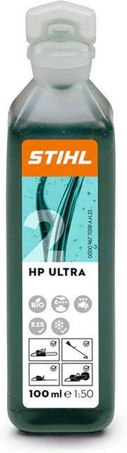 Stihl Zweitaktmotorenöl HP Ultra 100 ml in Orange-Grau für 5% Kraftstoffmischung - Bild 1