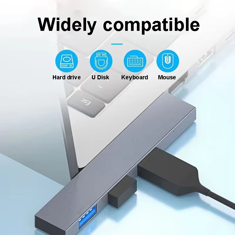 Ninth World USB C Hub 3.0 Typ C 4-Port Multi USB Splitter OTG Adapter für Xiaomi Lenovo MacBook Pro und Computerzubehör - Bild 2