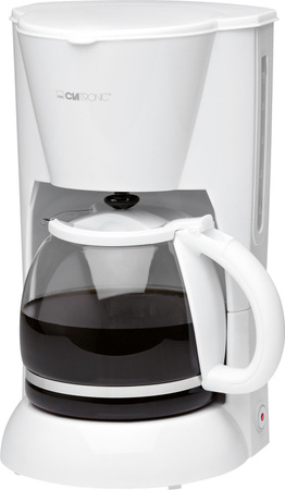 Clatronic Kaffeemaschine KA 3473 weiß, 900W, für 12-14 Tassen (ca. 1,5 Liter) mit Nachtropfsicherung und herausnehmbarem Filtereinsatz
