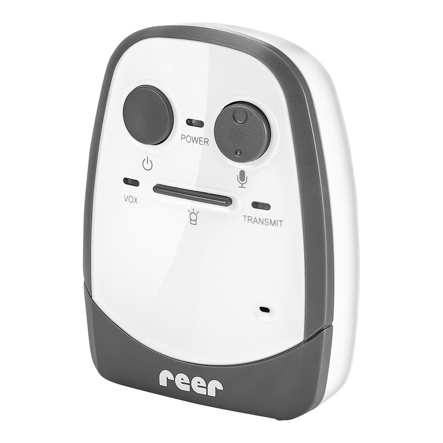 Reer Babyphone Cosmo Audio mit Gegensprechfunktion und Vibrationsalarm in Weiß Grau - Bild 2