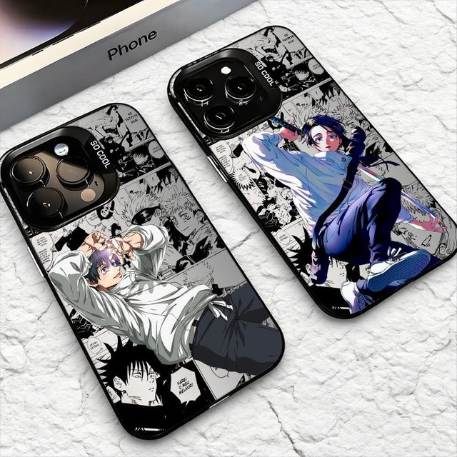 Okkotsu Y-Yuta Anime Handyhülle für iPhone 17 16 15 14 13 12 11 Pro Max Air Matte Laser Aurora stoßfeste Schutzhülle in Multicolour - Bild 1