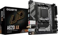 Gigabyte A620I AX Mainboard Mini-ITX Sockel AM5 AMD A620 Chipsatz DDR5 Wi-Fi 6E Bluetooth 2,5 Gigabit LAN USB-C Schwarz - Bild 1