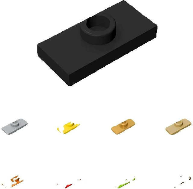 JIAJIALE Bausteine Kit, 10-teiliges Set, Bunt / Mehrfarbig, Kunststoff - Bild 1