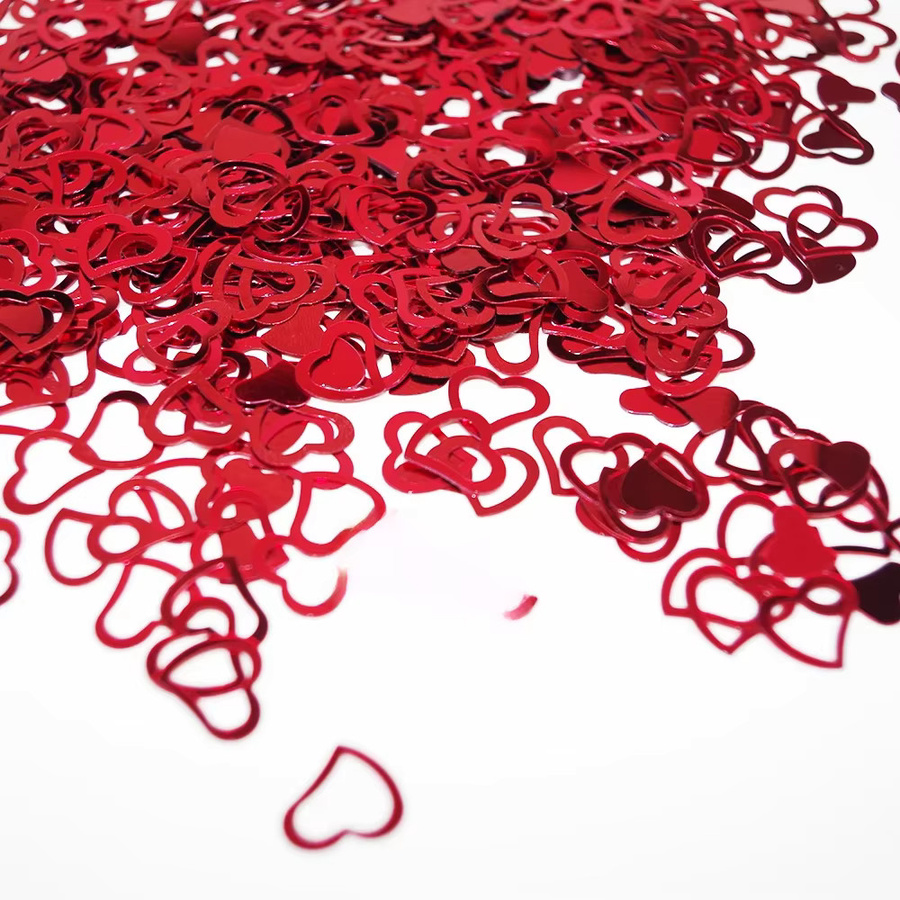 Herz Konfetti in Rot und Multicolour für Hochzeit, Valentinstag und Party, 15 g - Bild 3