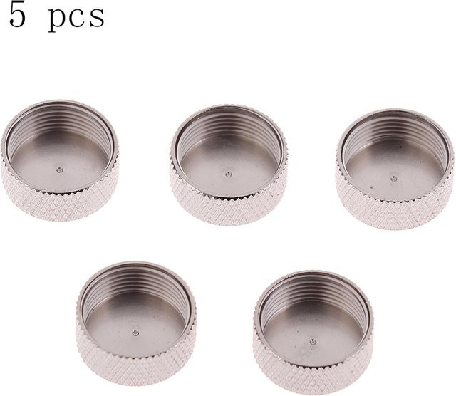 5 Stück Staubschutzkappen in Silber zum Schutz für SO239 RF Stecker und Buchsen - Bild 1