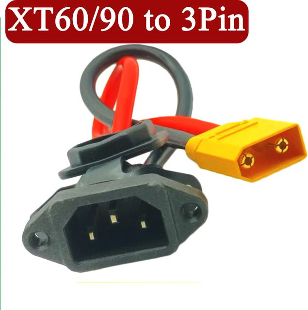 DIVEDEER XT60/XT90 auf 3-Pin C14 Ladekabel für E-Bike Batterien - Bild 1