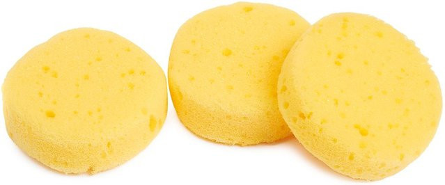 VBS Malschwämme aus Kunststoff und Gummi, 3 Stück, Gelb - Bild 1