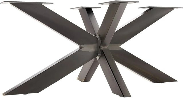 SO-TECH SPIDER KD Tischgestell aus Rohstahl, matt und klar lackiert, B/T/H: 98,0 x 58,0 x 43,0 cm - Bild 1