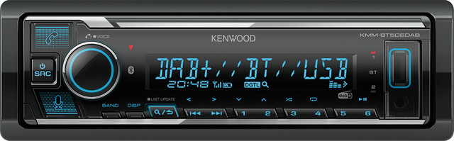 Kenwood KDC-BT560DAB 1-DIN Autoradio in Schwarz mit Bluetooth und USB-A - Bild 1