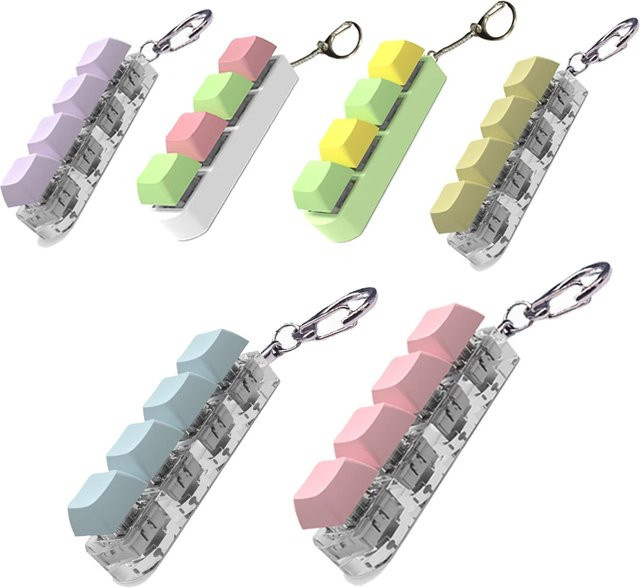 APWIKOGER Tastatur-Fidget-Schlüsselanhänger, mit 4 Tasten - Bild 1