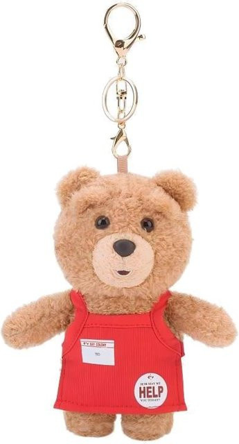 Linyi toy Ted2 Plüsch Schlüsselanhänger Kawaii Teddybär, beige - Bild 1