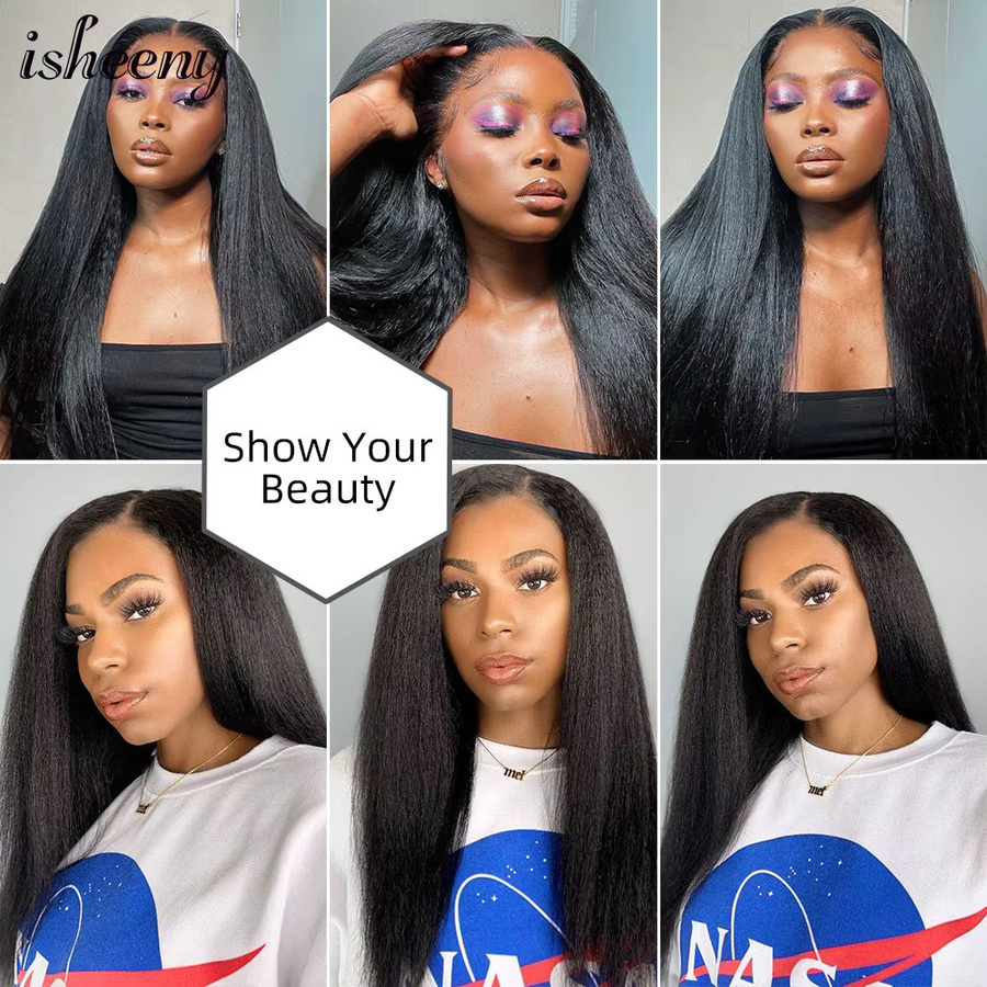 isheeny Yaki Straight Microlink I Tip Haarverlängerungen, Virgin Human Hair, Damen - Bild 4