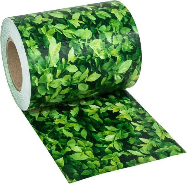 tectake Sichtschutzstreifen für Einzelstab- und Doppelstabmatten-Zäune, blickdicht, Laubgrün, B/H/T: 7000 x 19 x 0,04 cm - Bild 2