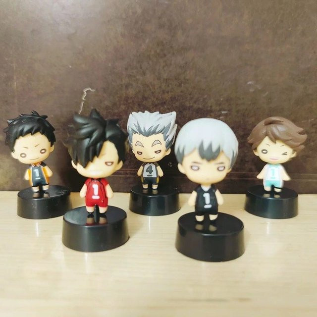 Bandai Haikyuu Chibi Anime-Figuren, 5-teiliges Set, Kunststoff - Bild 1