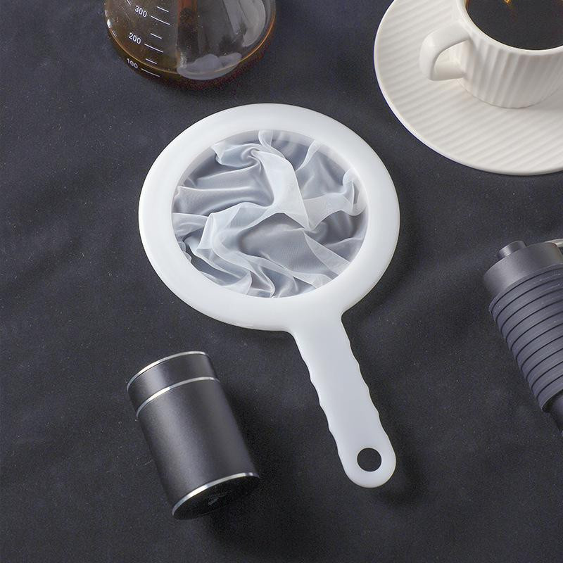 Happypilot Ultrafeines Nylonsieb in Weiß mit 100 Mesh zur Rückstandstrennung für Kaffee und Sojamilch - Bild 8