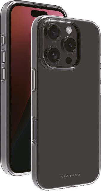 Vivanco SUPER SLIM Cover für iPhone 16 Pro, Handyhülle, transparent - Bild 1