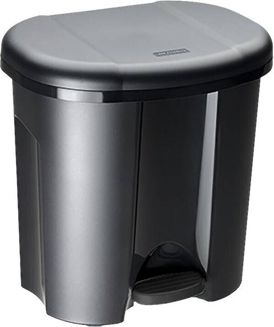 Rotho Abfalleimer-Set Pila Schwarz 2-teilig B/H/L: 32 x 40,5 x 39 cm - Bild 1